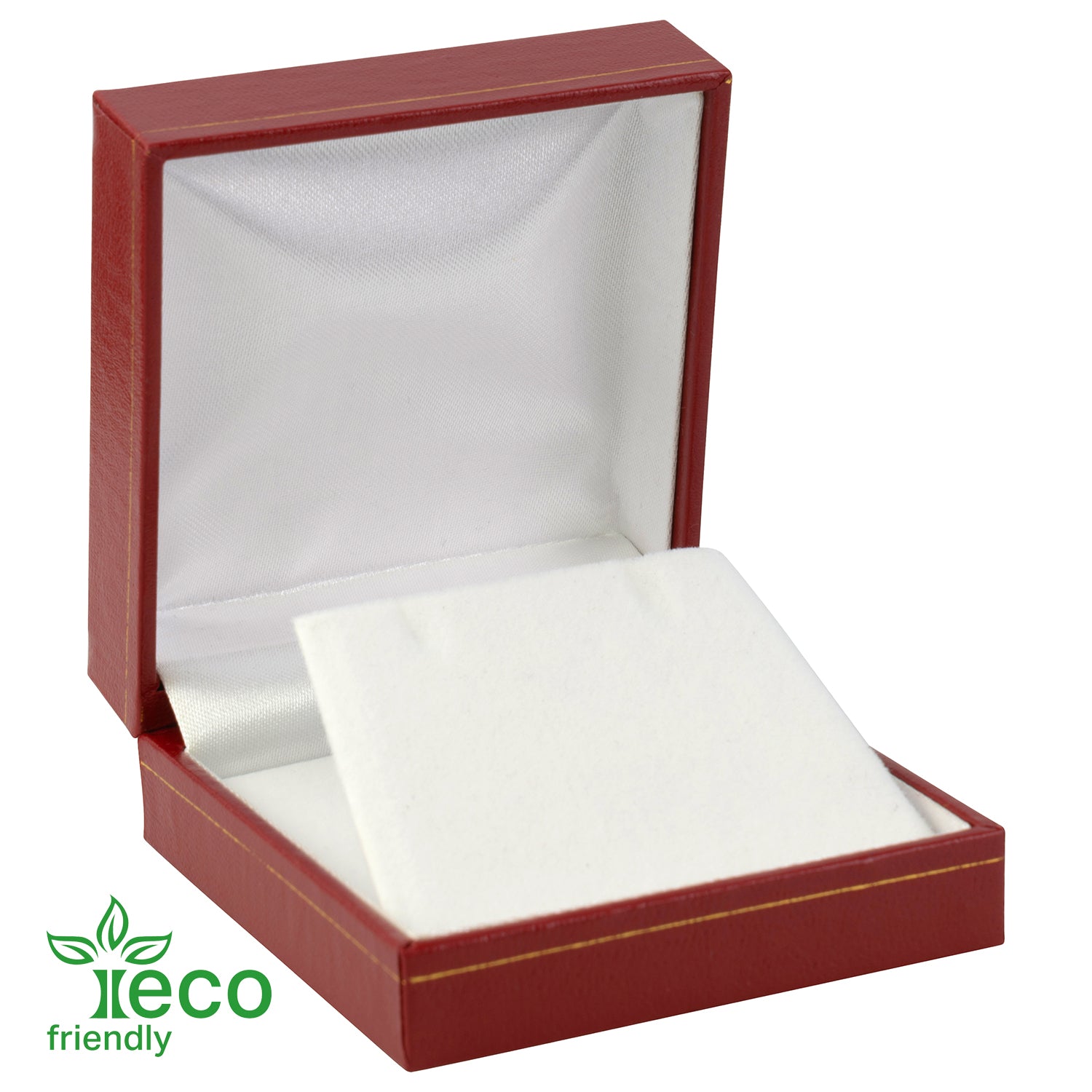 Eco-Friendly Plastic Clip Earring Box, Paper-Covered with Gold Accent
