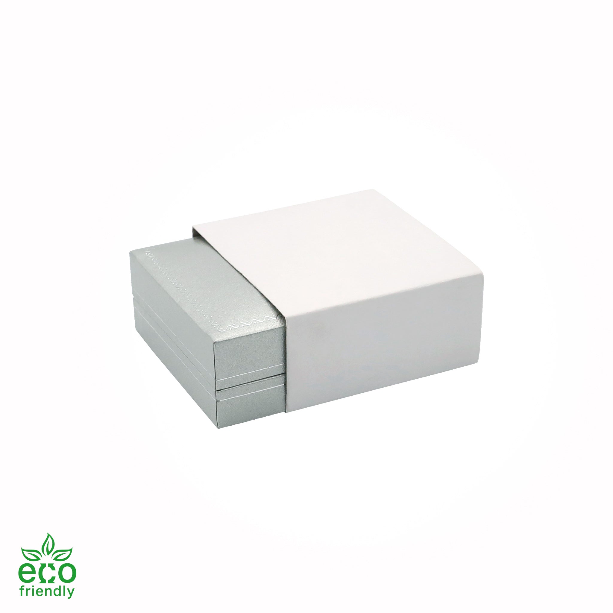 Eco-Friendly Paper-Covered Clip Earring Box with Gold Accent