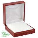 Eco-Friendly Plastic Hoop Earring Box, Paper-Covered with Gold Accent