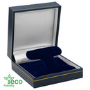 Eco-Friendly Plastic French Clip Earring Box, Paper-Covered with Gold Accent