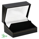 Eco-Friendly Paper Covered Large Cufflink Box with Gold Accent