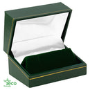 Eco-Friendly Paper Covered Large Cufflink Box with Gold Accent
