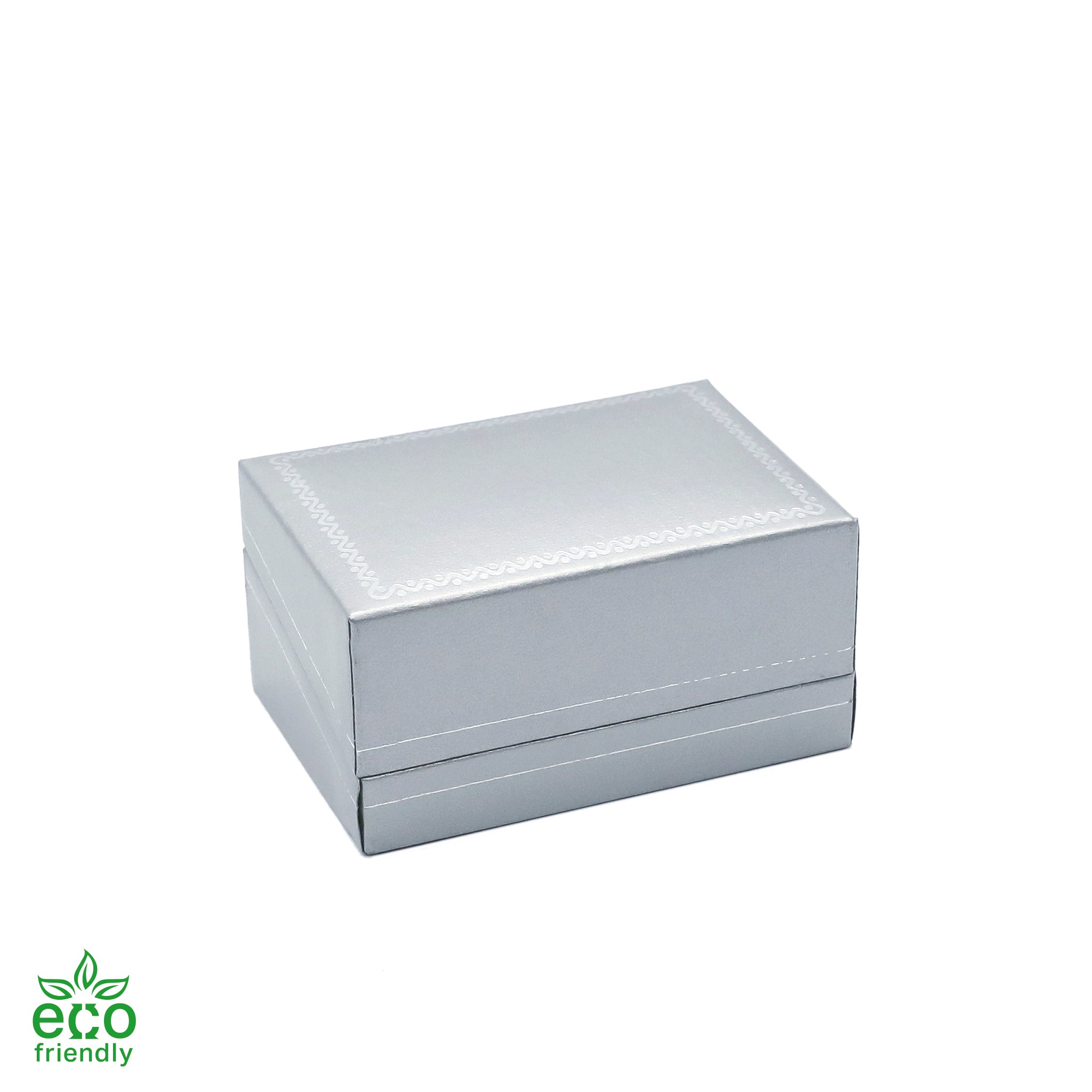 Eco-Friendly Paper Covered Large Cufflink Box with Gold Accent