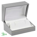 Eco-Friendly Paper Covered Large Cufflink Box with Gold Accent