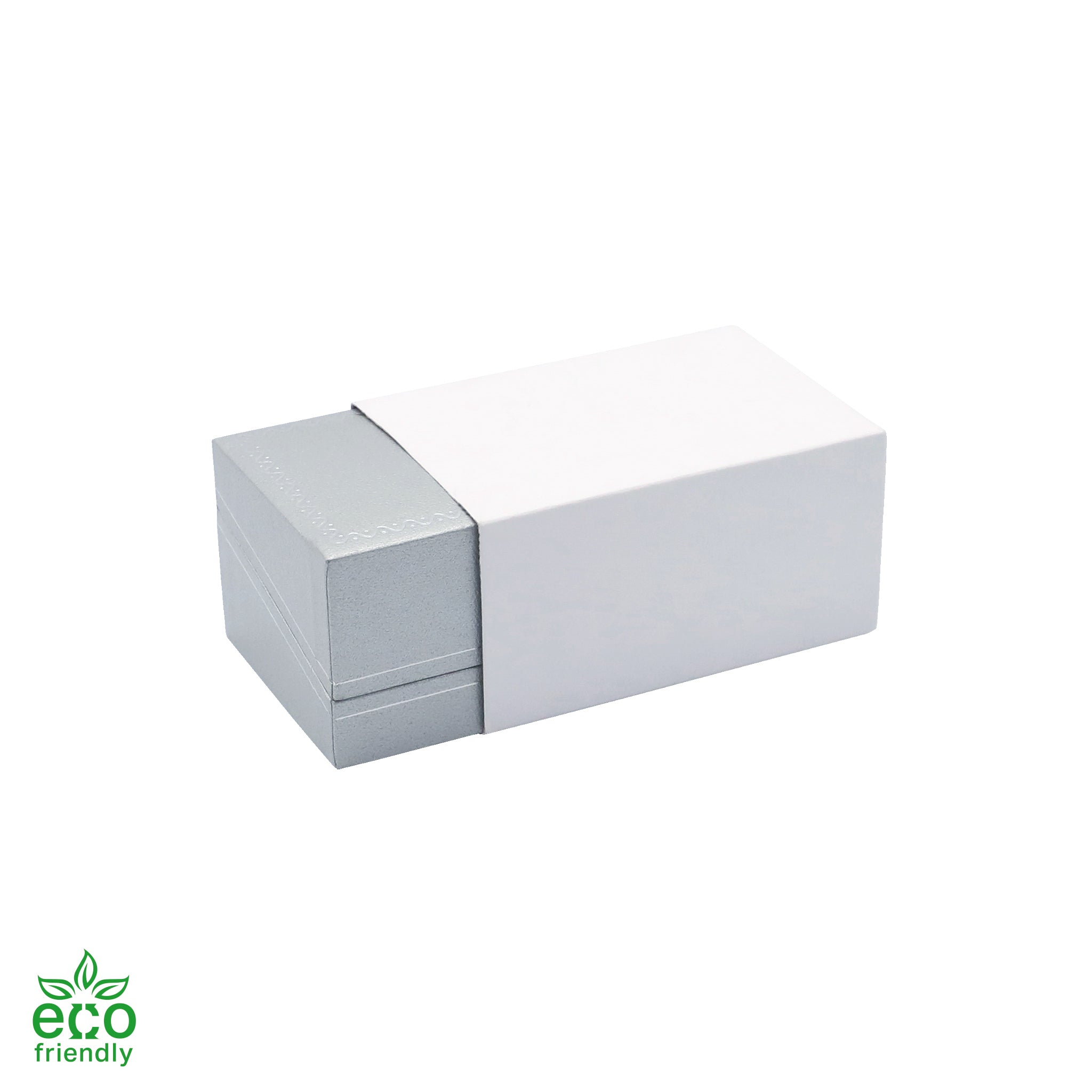Eco-Friendly Paper Covered Large Cufflink Box with Gold Accent