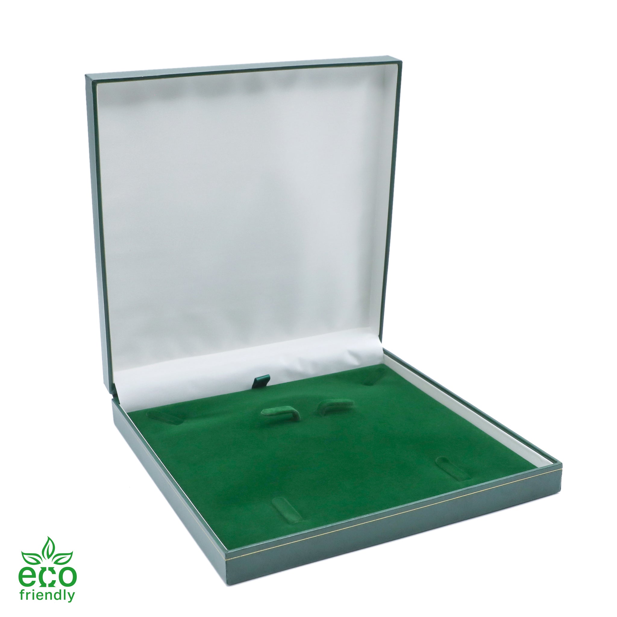 Eco-Friendly Paper-Covered Large Set Box with Gold Accent