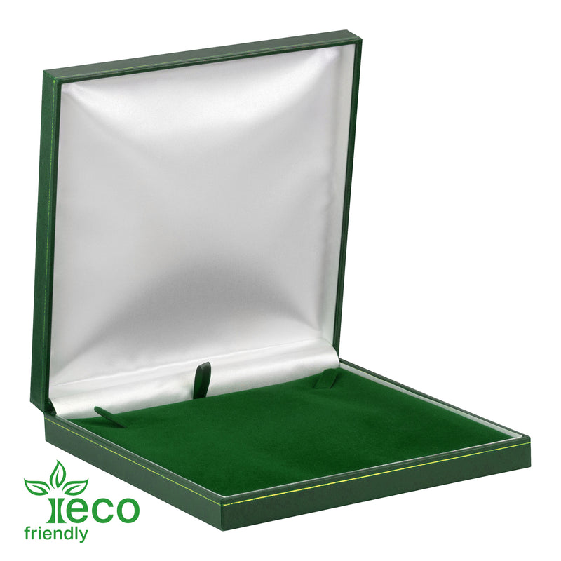 Eco-Friendly Plastic Large Set Box, Paper-Covered with Gold Accent