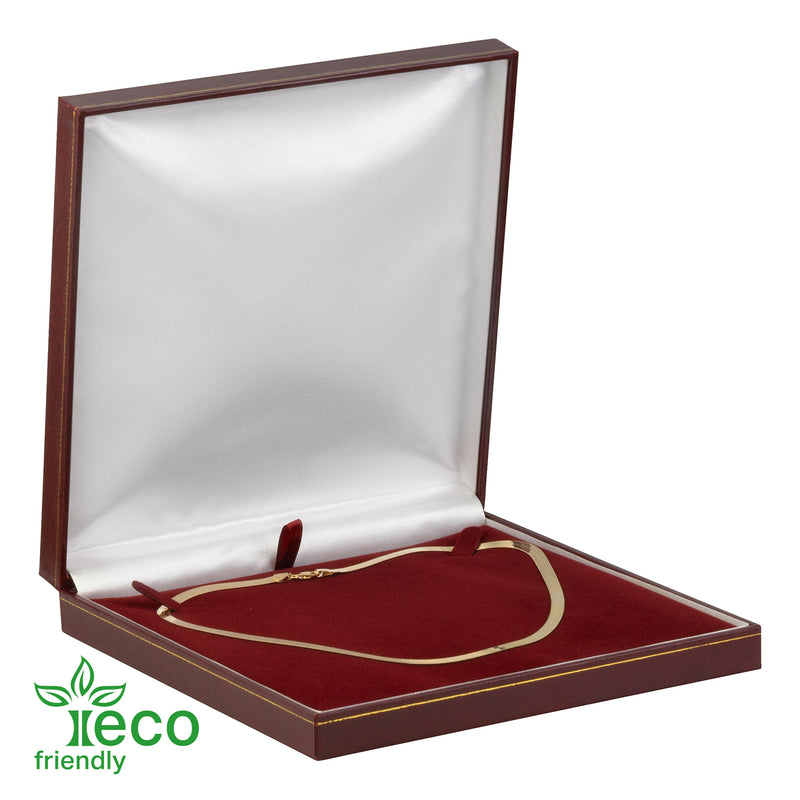 Eco-Friendly Plastic Large Set Box, Paper-Covered with Gold Accent