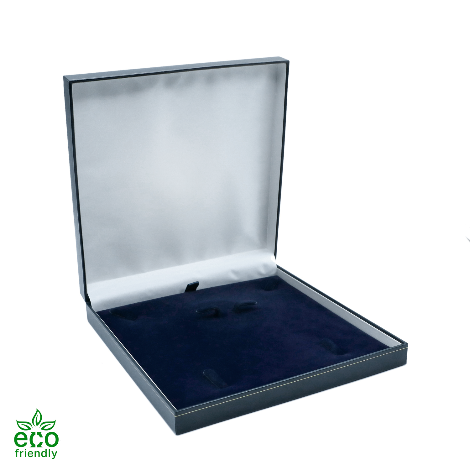 Eco-Friendly Paper-Covered Large Set Box with Gold Accent
