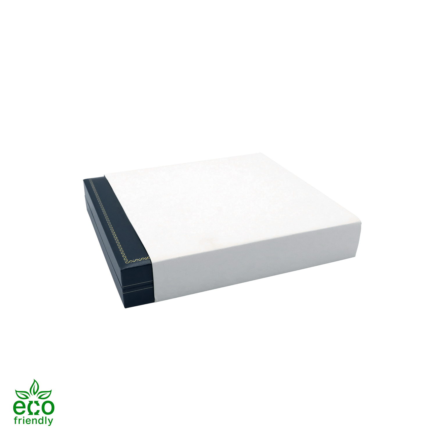 Eco-Friendly Paper-Covered Large Set Box with Gold Accent