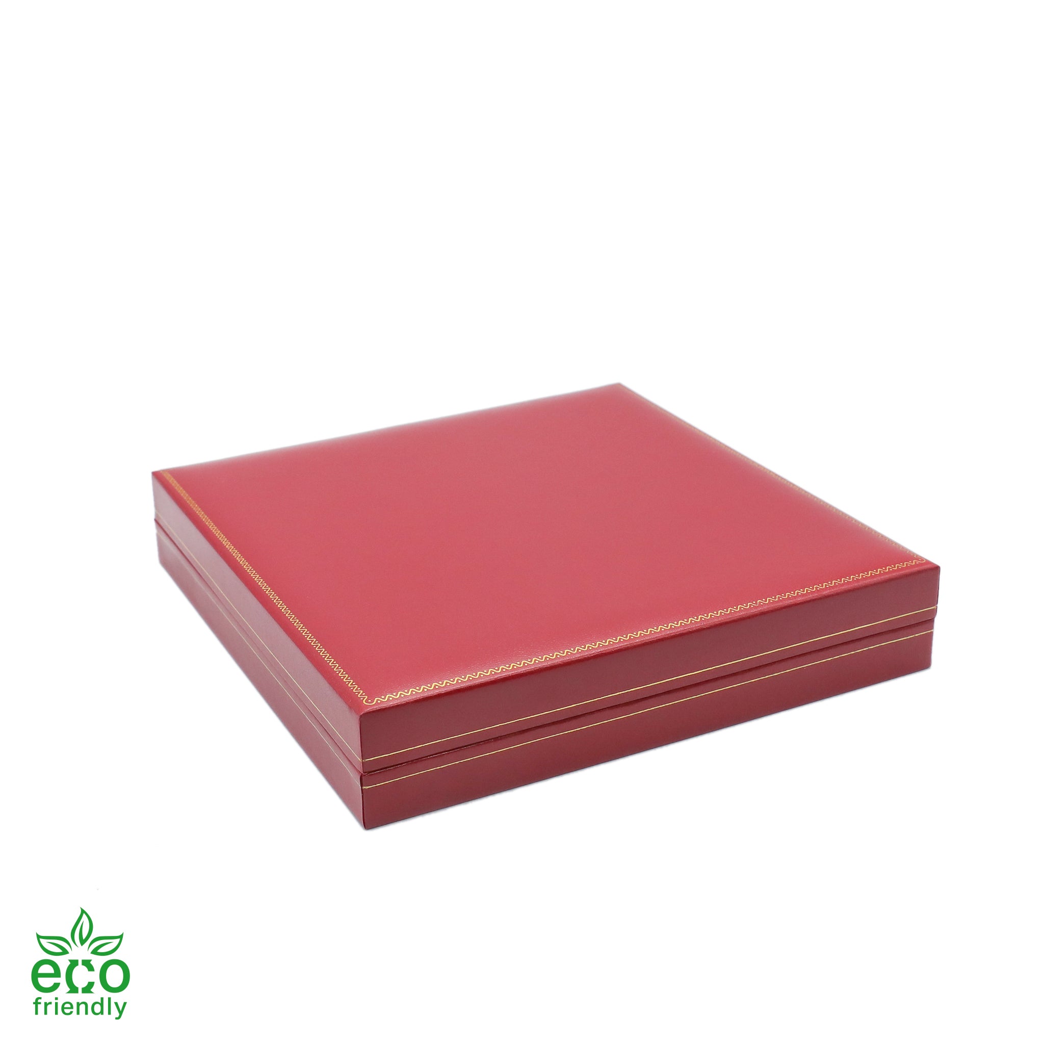 Eco-Friendly Paper-Covered Large Set Box with Gold Accent