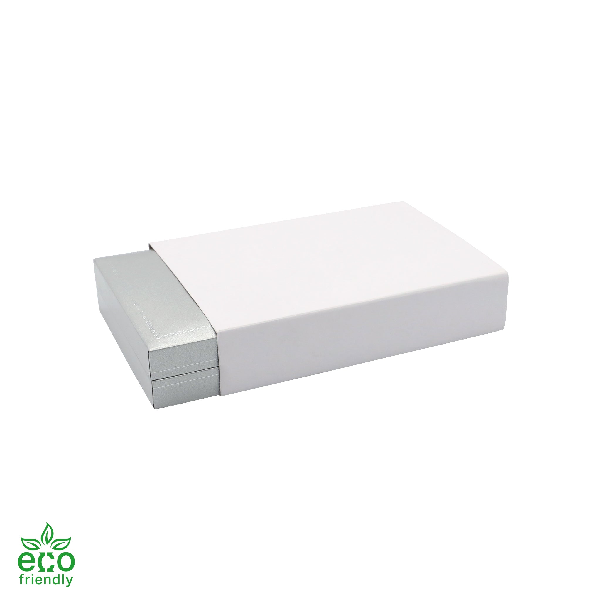 Eco-Friendly Paper-Covered Pearl Box with Gold Accent