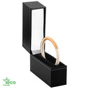 Eco-Friendly Plastic Standing Bangle Box, Paper-Covered with Gold Accent