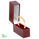 Eco-Friendly Plastic Standing Bangle Box, Paper-Covered with Gold Accent