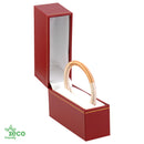 Eco-Friendly Plastic Standing Bangle Box, Paper-Covered with Gold Accent