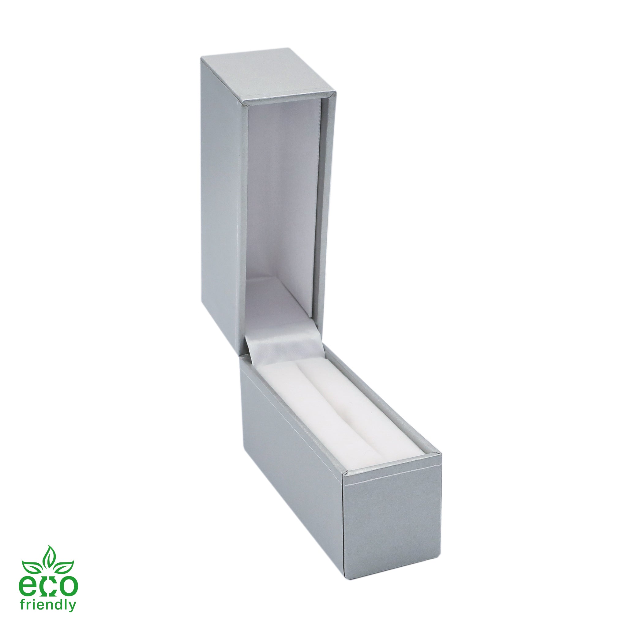 Eco-Friendly Paper-Covered Standing Bangle Box with Gold Accent