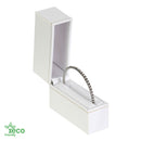 Eco-Friendly Plastic Standing Bangle Box, Paper-Covered with Gold Accent