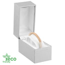 Eco-Friendly Plastic Standing Bangle Box, Paper-Covered with Gold Accent