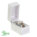 Eco-Friendly Plastic Standing Bangle Box, Paper-Covered with Gold Accent