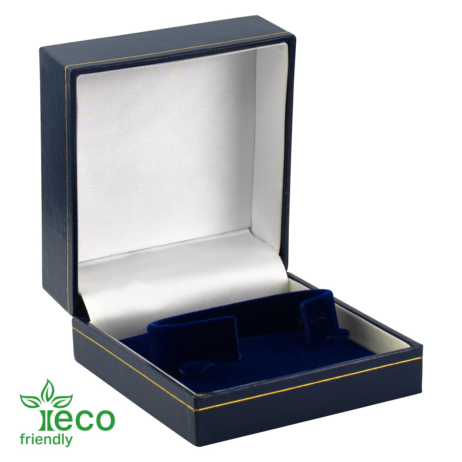Eco-Friendly Paper-Covered Bangle Box with Gold Accent