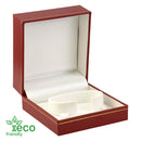 Eco-Friendly Plastic Bangle Box, Paper-Covered with Gold Accent