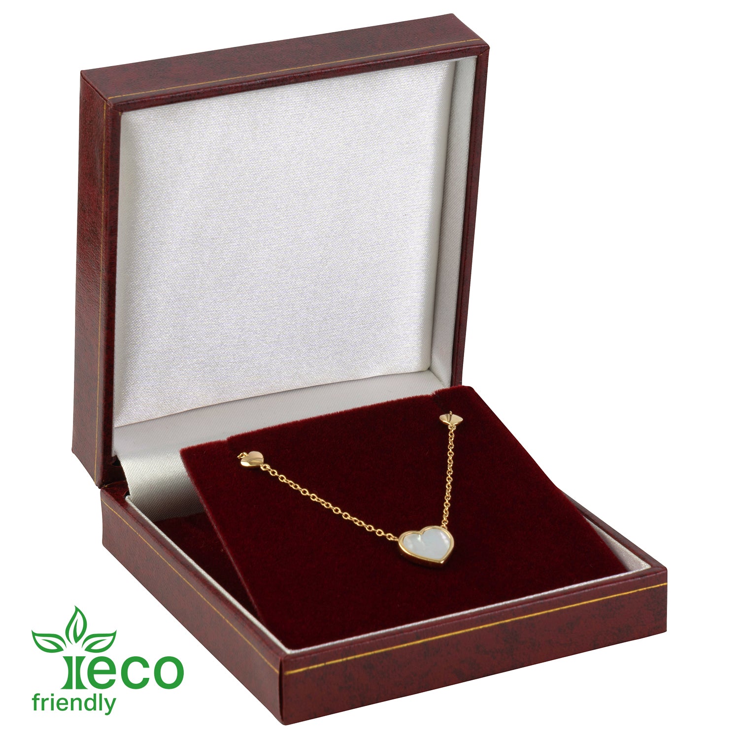 Eco-Friendly Plastic Universal Box, Paper-Covered with Gold Accent