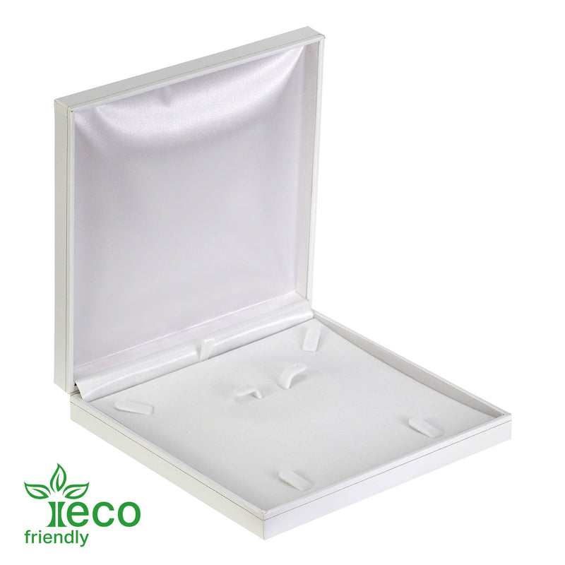 Eco-Friendly Plastic Universal Box, Paper-Covered with Gold Accent