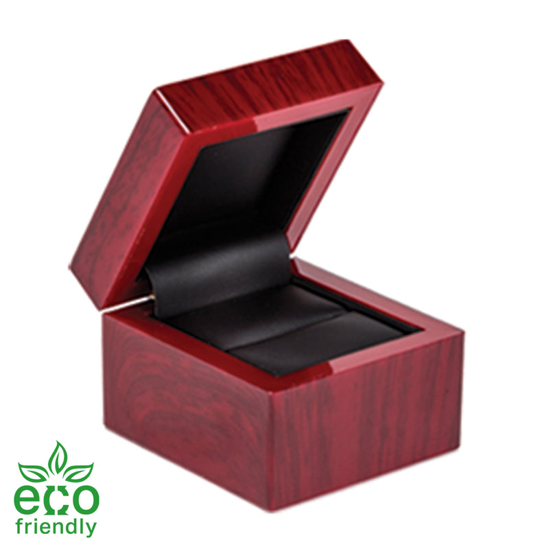 Eco-Friendly Wood-Look Single Ring Box