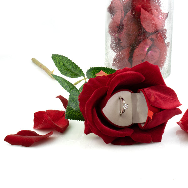 The Noble Rose Red Ring Box