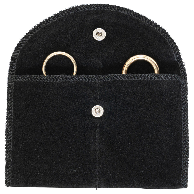 Velour Pouches with Side-by-Side Pocket