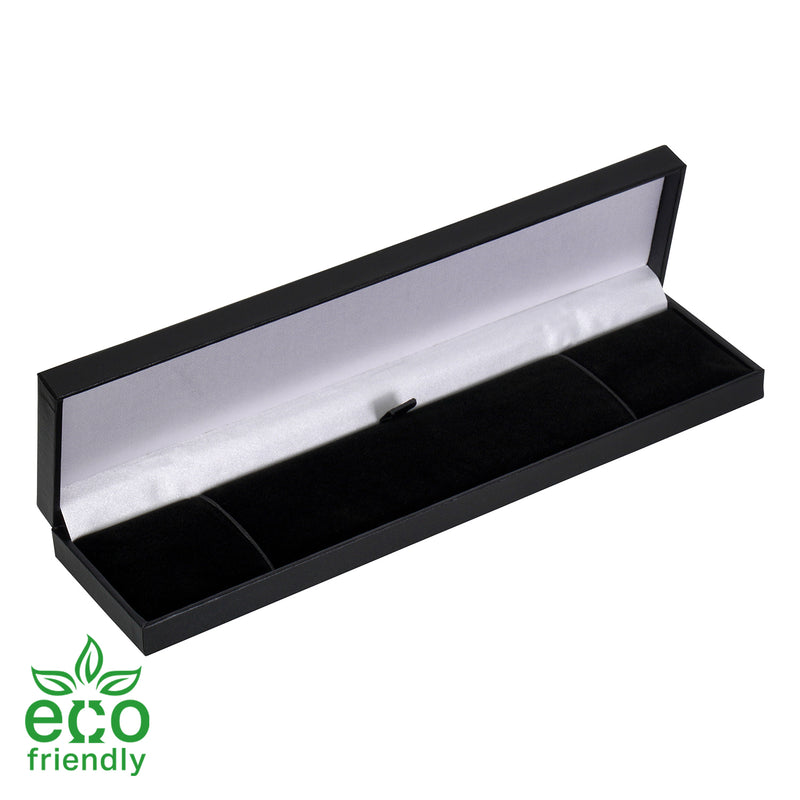 Eco-Friendly Plastic Black Paper-Covered Bracelet Box