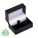 Eco-Friendly Plastic Black Paper-Covered Large Cufflink Box