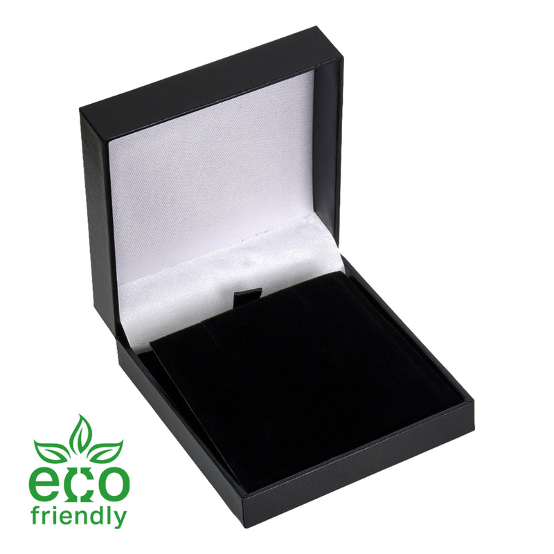 Eco-Friendly Plastic Black Leatherette Universal Box with Velvet Insert