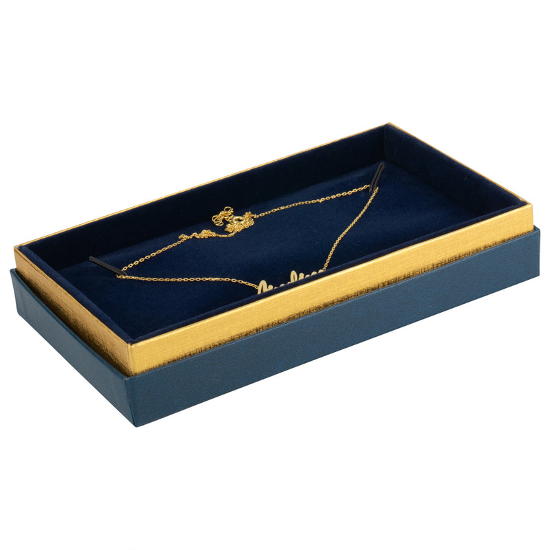 Two-tone Paper Pearl Box with Gold Accent