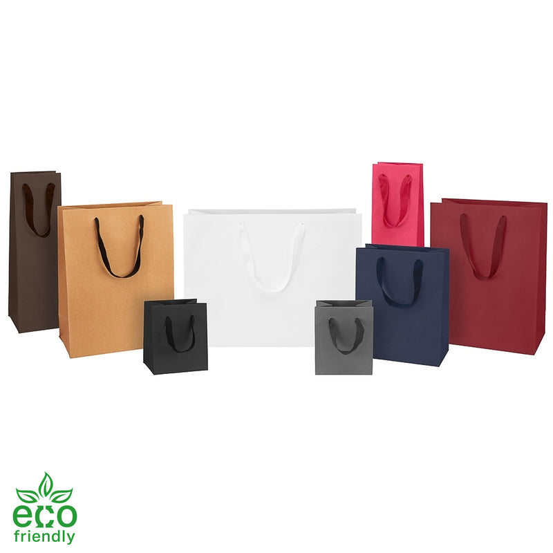 Eco-Friendly Manhattan Collection Twill Handle Paper Bag