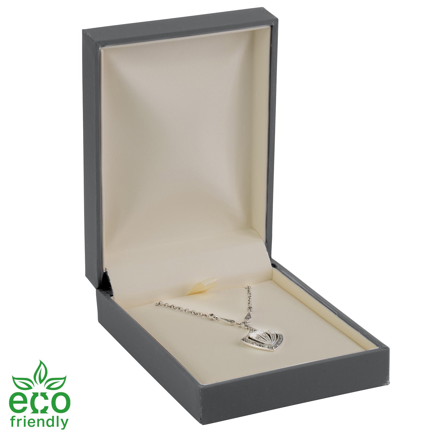 Eco-Friendly Matte Paper-Covered Large Pendant Plastic Box with Matching Moulded Sleeve