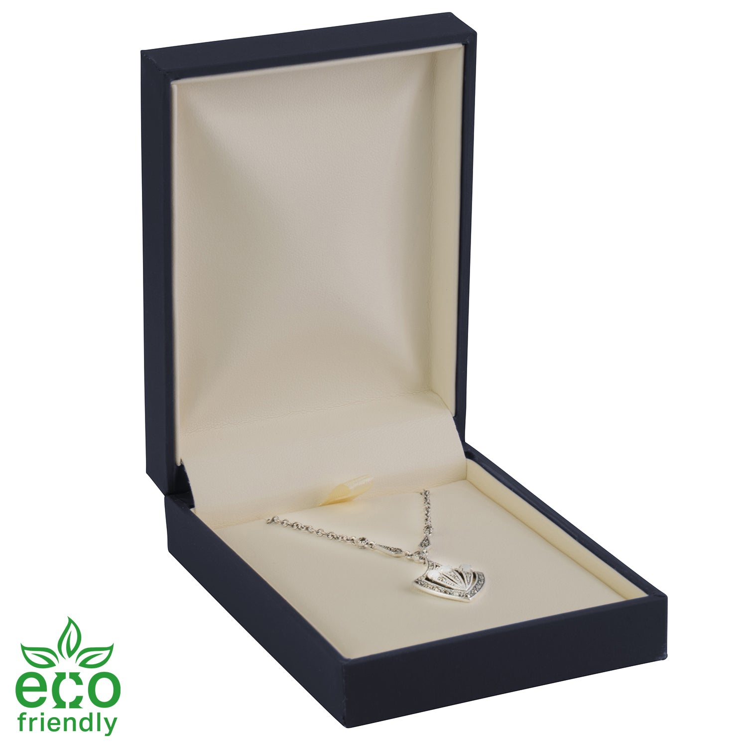 Eco-Friendly Matte Paper-Covered Large Pendant Plastic Box with Matching Moulded Sleeve