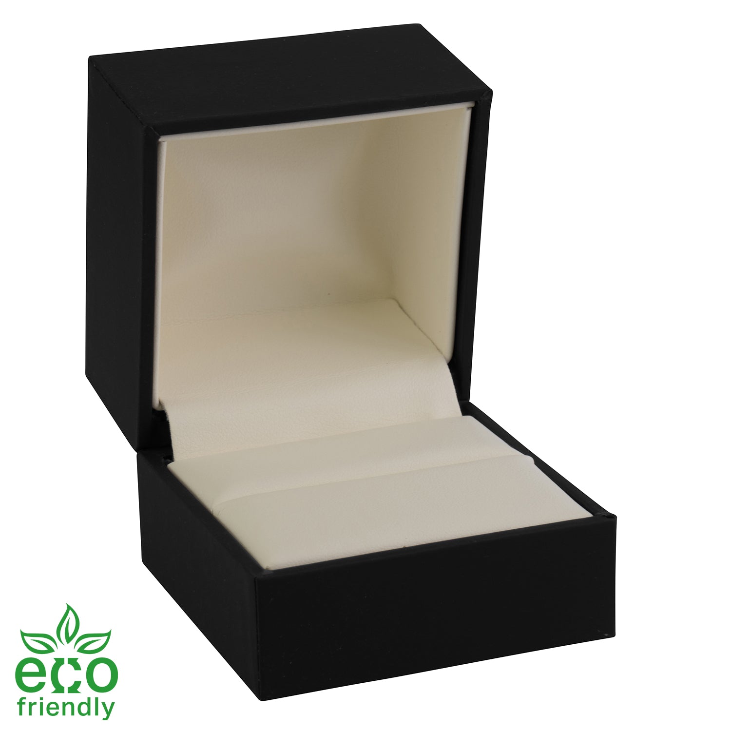 Eco-Friendly Matte Paper-Covered Large Single Ring Box with Matching Moulded Sleeve