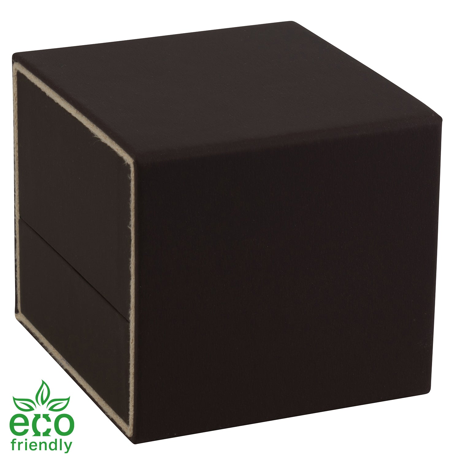 Eco-Friendly Matte Paper-Covered Large Single Ring Box with Matching Moulded Sleeve