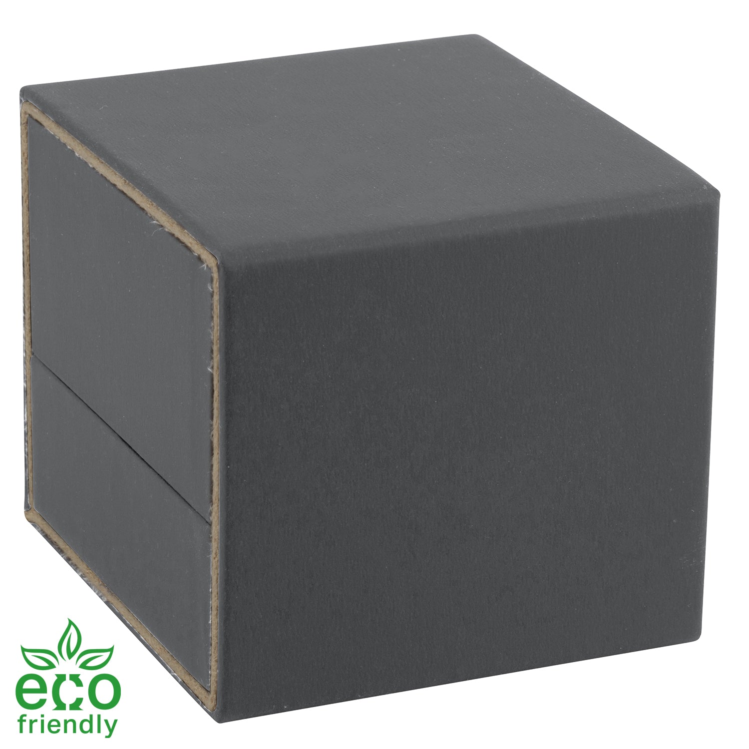 Eco-Friendly Matte Paper-Covered Large Single Ring Box with Matching Moulded Sleeve