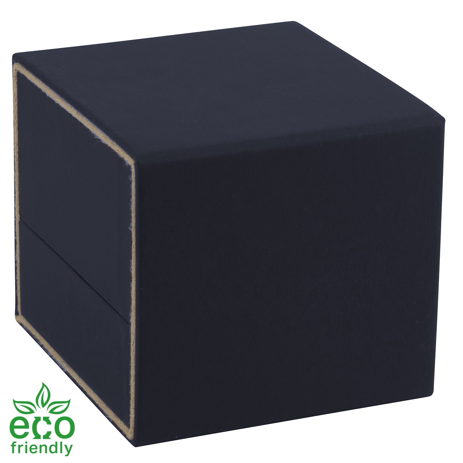 Eco-Friendly Matte Paper-Covered Large Single Ring Box with Matching Moulded Sleeve