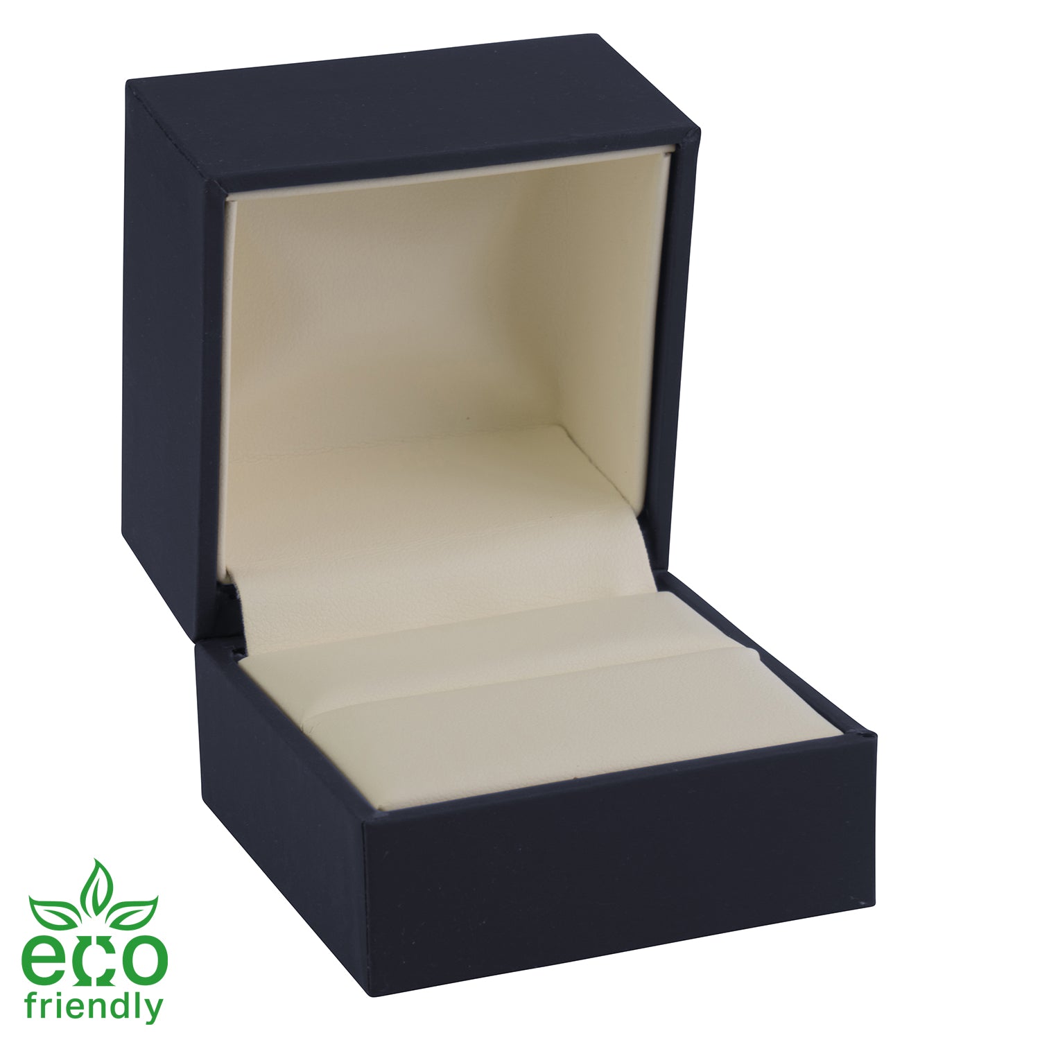 Eco-Friendly Matte Paper-Covered Large Single Ring Box with Matching Moulded Sleeve