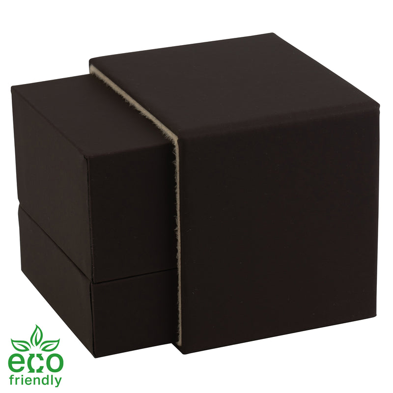 Eco-Friendly Matte Paper-Covered Ring Plastic Box with Matching Moulded Sleeve