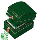 Eco-Friendly Treasure-Shaped Plastic Single Ring Box with Gold Accents