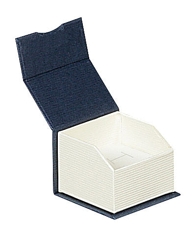Elegant  Paper Single Ring Box with a Unique Magnetic Ribbon