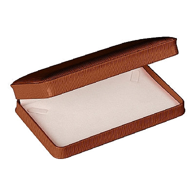 Embossed Leatherette Pearl Box with White Velvet Interior