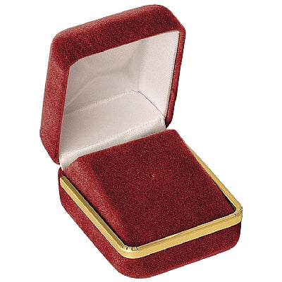 Velvet Tie-Tac Box with Gold Rims and Matching Insert