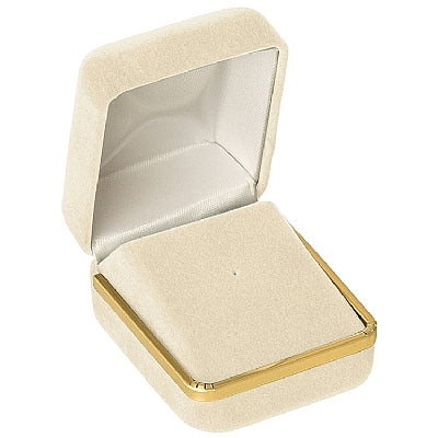 Velvet Tie-Tac Box with Gold Rims and Matching Insert