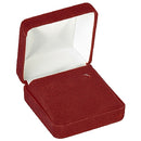 Velour Hoop Earring Box with White Sleeve