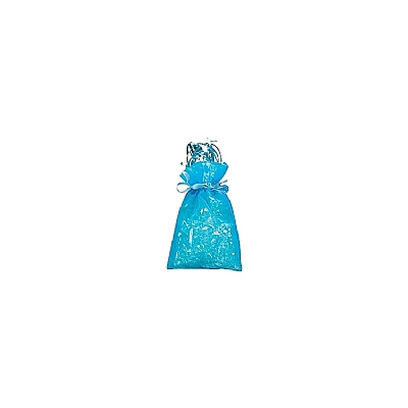 Turquoise Organza Drawstring Pouch